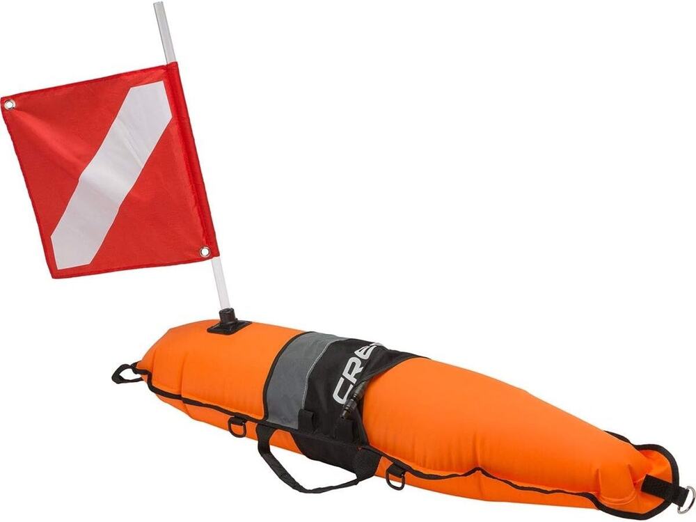 Cressi Torpedo Pro Buoy Float Marker High Visibility Marker Dive Float NEW